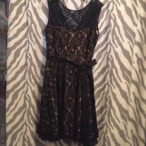 Betsy & Adam dress black lace