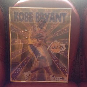 Kobe Bryant original poster with frame