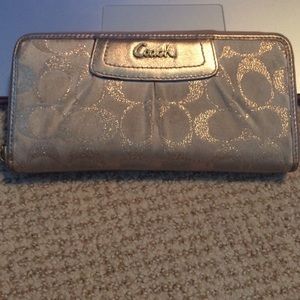 Gold Coach clutch wallet