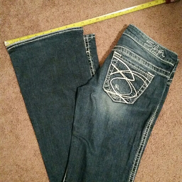 *SOLD* * * * *Silver "Frances" Flare Jean - Picture 4 of 4