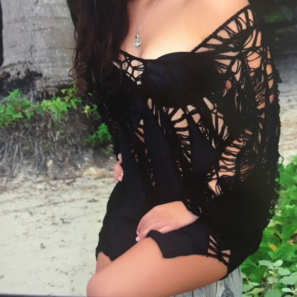 Reserved* Black cut out cover-up