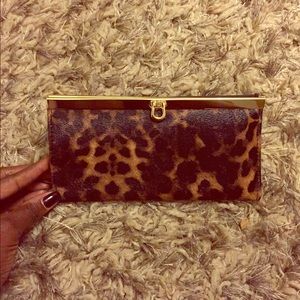 Leopard and Gold Print Wallet.