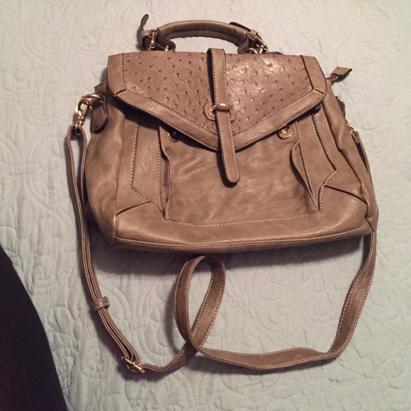 NWOT Urban expressions taupe leather cross body