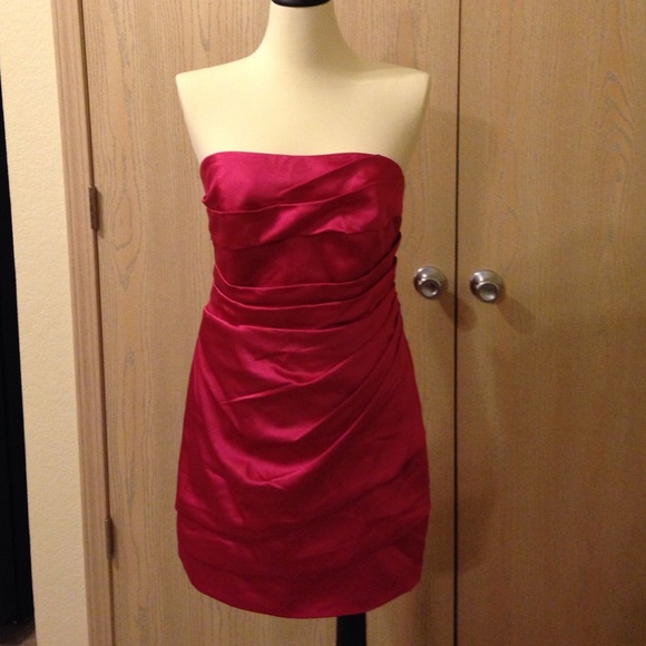 David's bridal strapless dress!
