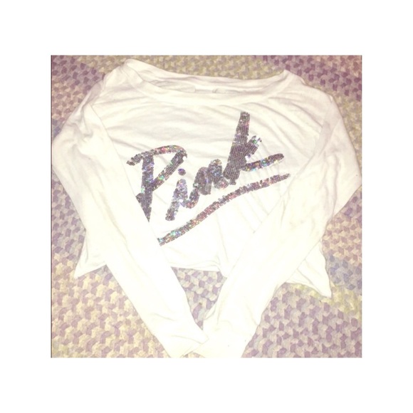 Victoria secret PINK long sleeve crop top