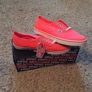 Neon (coral) Vans