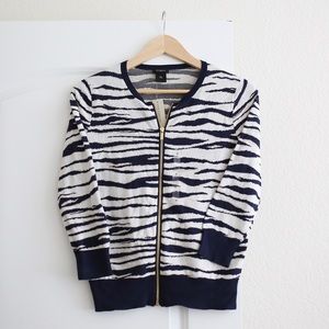 Zebra Print Cardigan NWT Size S