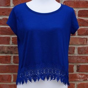 🚫SOLD🚫Rewind Royal Blue Tee Crotchet Retails $28