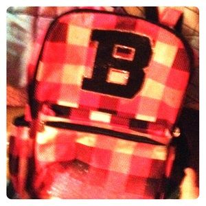 Justice backpack and love backpack