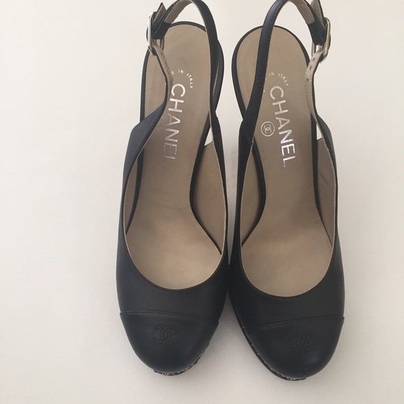 📛Sold AT EBAY 📛Chanel shoes black size 39 - Picture 1 of 4