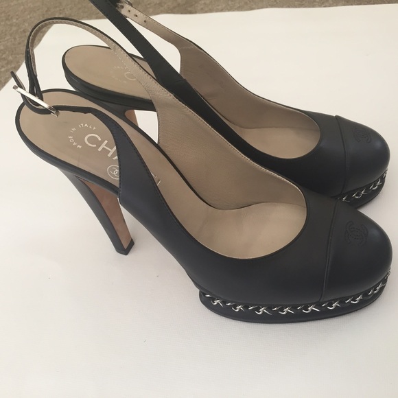 📛Sold AT EBAY 📛Chanel shoes black size 39 - Picture 2 of 4