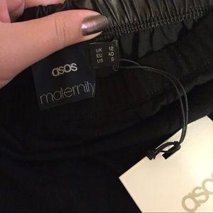 Faux Leather Maternity Leggings