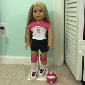 18 inch doll volleyball outfit