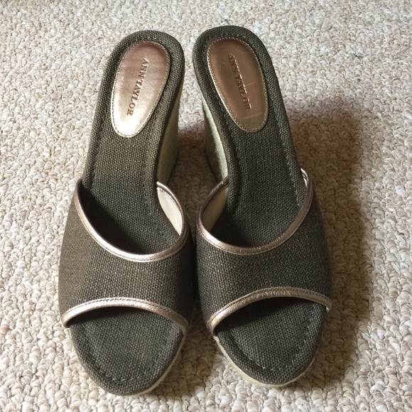 Ann Taylor Wedge Sandals