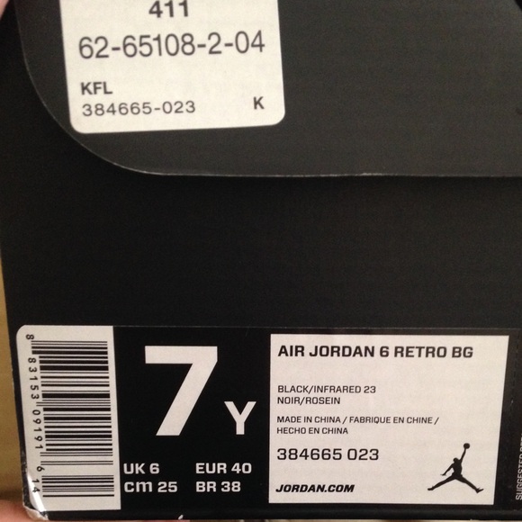 Black Infared 6s 2014 release - Picture 4 of 4