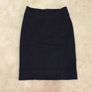 Black pencil skirt