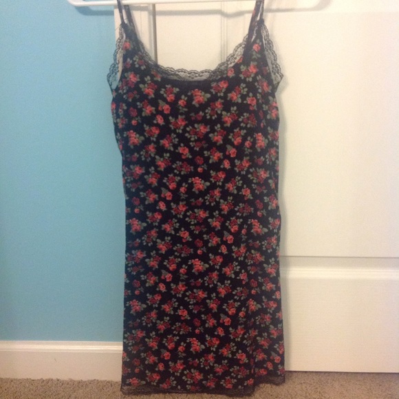 Lace Floral Mini Dress