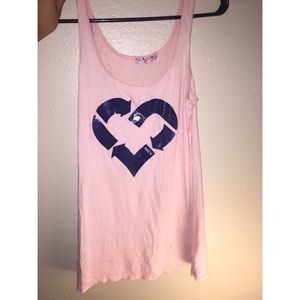 Juicy Couture Long Pink Heart Tank