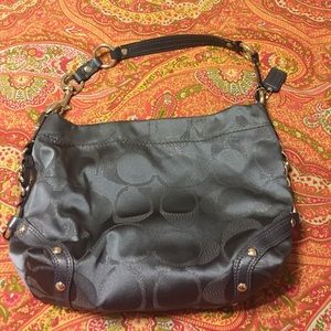Blue/silver handbag