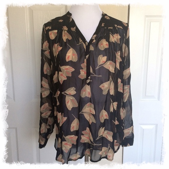 ♠️Lucky Brand Sheer Blouse
