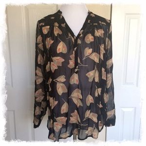 ♠️Lucky Brand Sheer Blouse