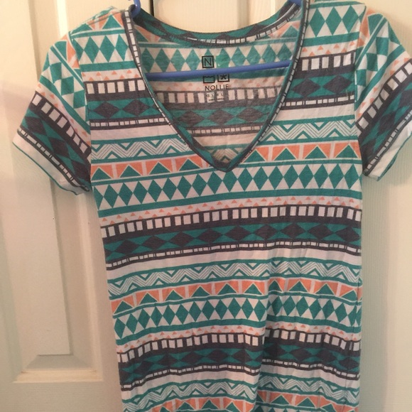 A Aztec printed t shirt