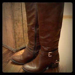 Over the Knee Brown Riding Boots