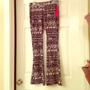Palazzo Elephant Print Pants
