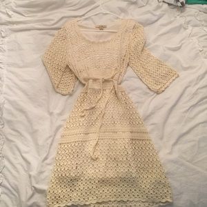 Cream lace dress
