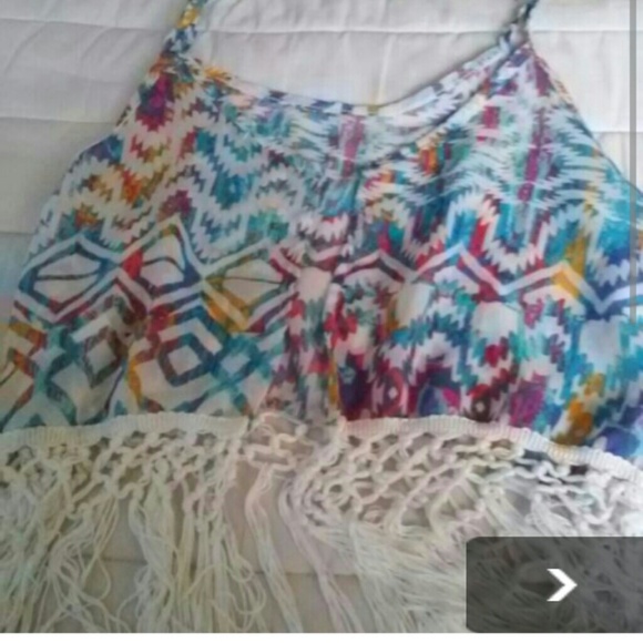 Tribal print vest