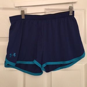 Under Armour navy athletic shorts, M