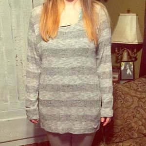Grey Striped Charlotte Russe Tunic