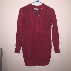 Madewell red tunic
