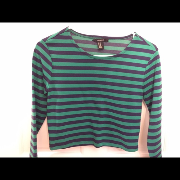 Striped cropped top