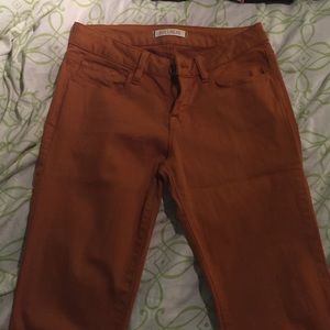 Bullhead dark orange skinny jeans