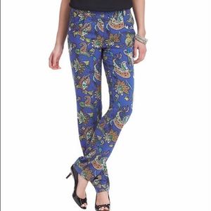 Loft Drapey Paisley Pants