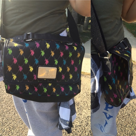 POLO over-shoulder purse.
