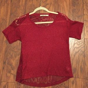 See-through patterned shirt