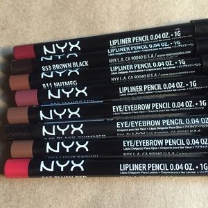 NYX Lipliner & Eyeliner Makeup Cosmetics NEW!