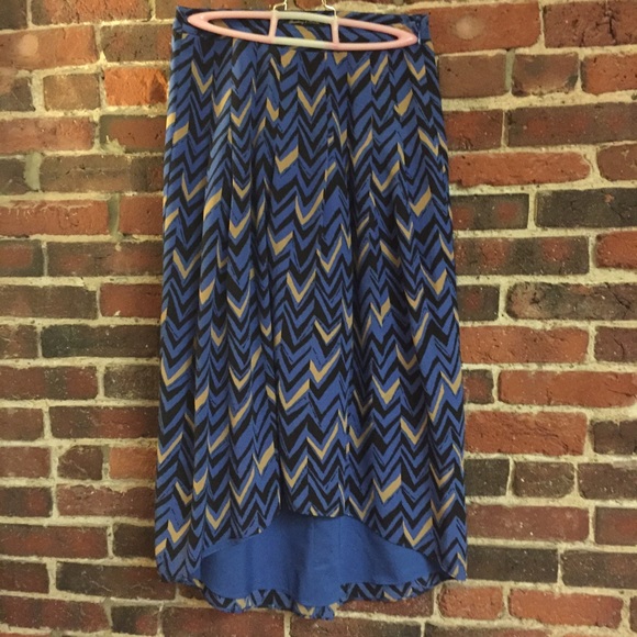 Madewell Silk Chevron Skirt