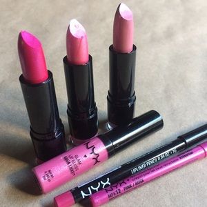 NYX Lipstick Makeup Cosmetics Bundle New!