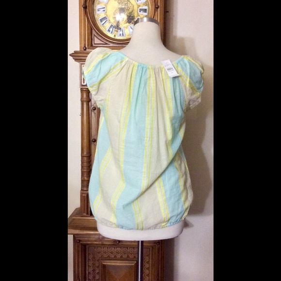 Adorable NWT striped blouse by LOFT! - Picture 3 of 4