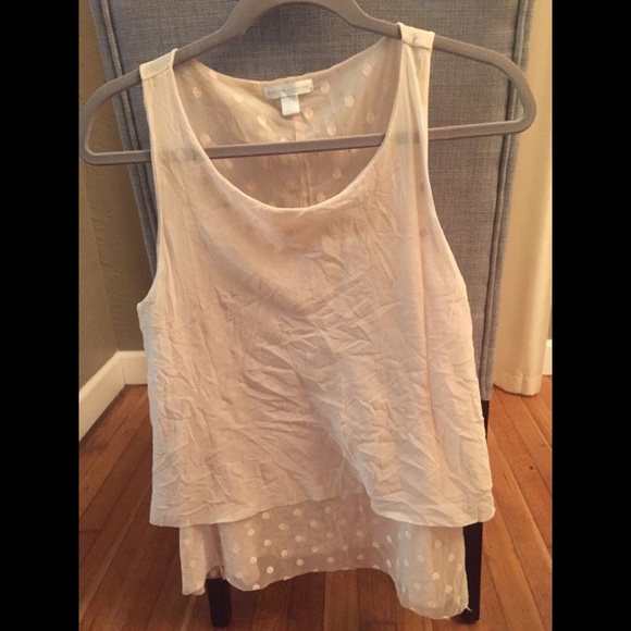 Pink polka dot tank