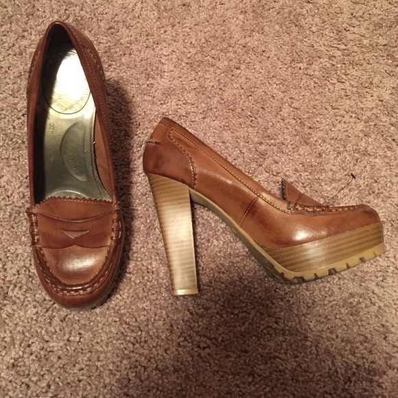 MIA platforms. Worn once. Too high for me.