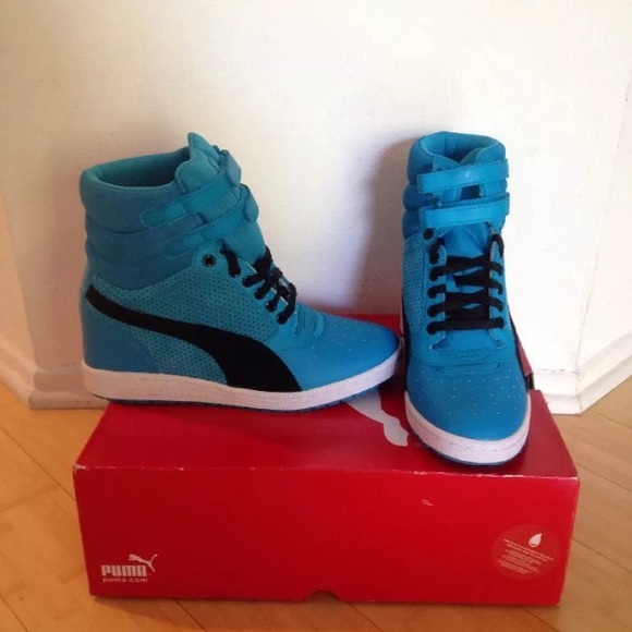 Sky Blue Puma Wedges