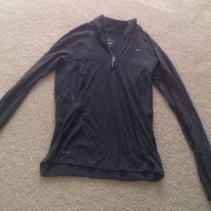 Grey Nike dry-fit half zip up sweatshirt