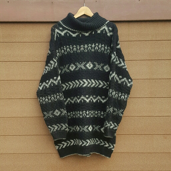 Vintage Mohair Blend Oversize Sweater Dress
