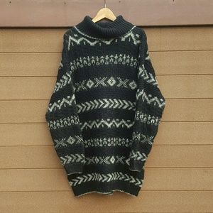 Vintage Mohair Blend Oversize Sweater Dress