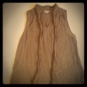 steven alan sleeveless blouse with tie