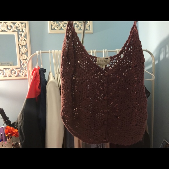 LA Hearts Tops - Crotchet tank from pacsun in purple